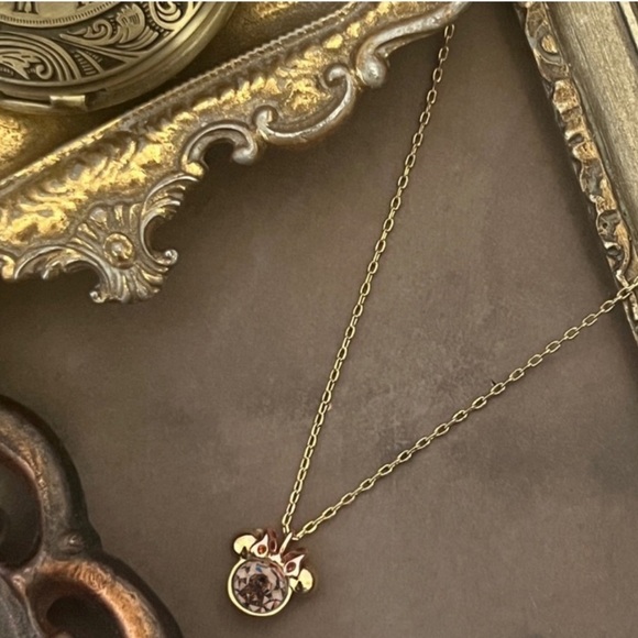 KATE SPADE • Minnie Mouse Disney Brown Stone Pendant Necklace - Picture 8 of 8